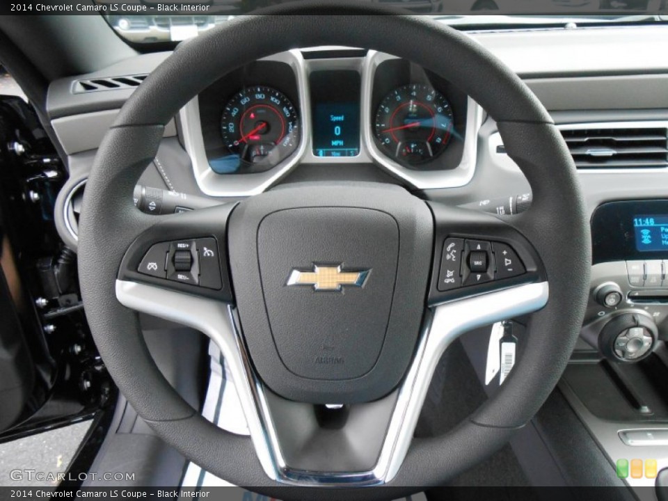 Black Interior Steering Wheel for the 2014 Chevrolet Camaro LS Coupe #87179604