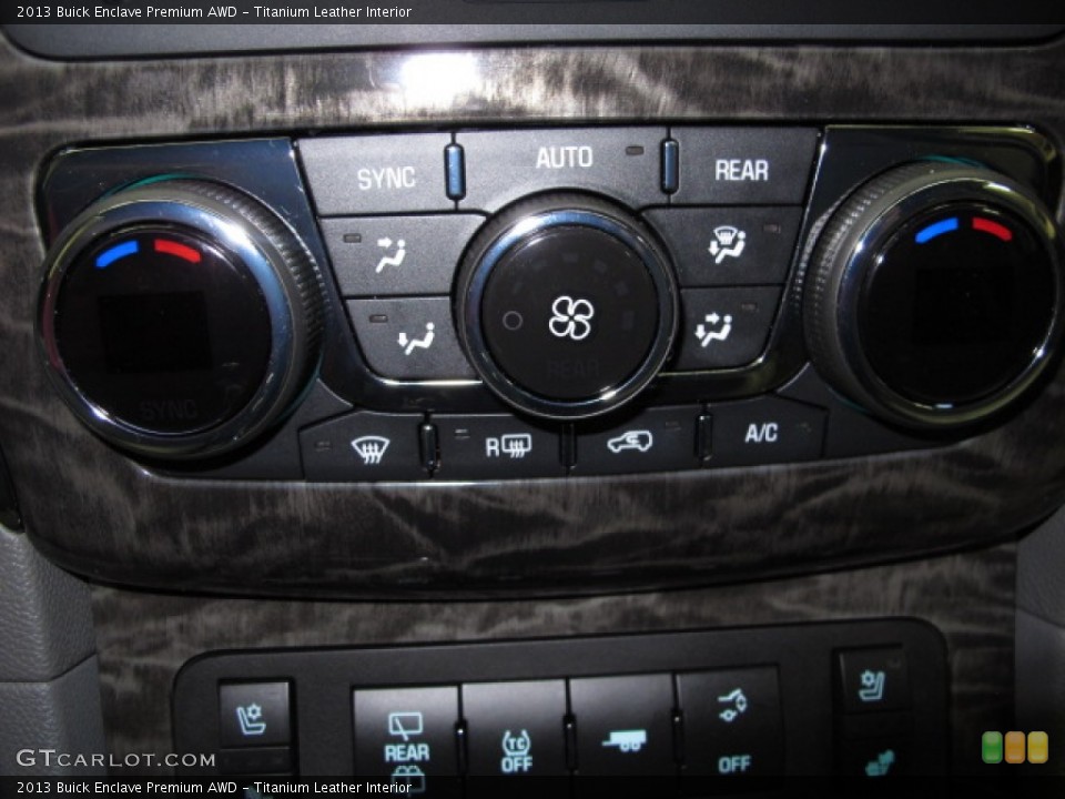 Titanium Leather Interior Controls for the 2013 Buick Enclave Premium AWD #87181152