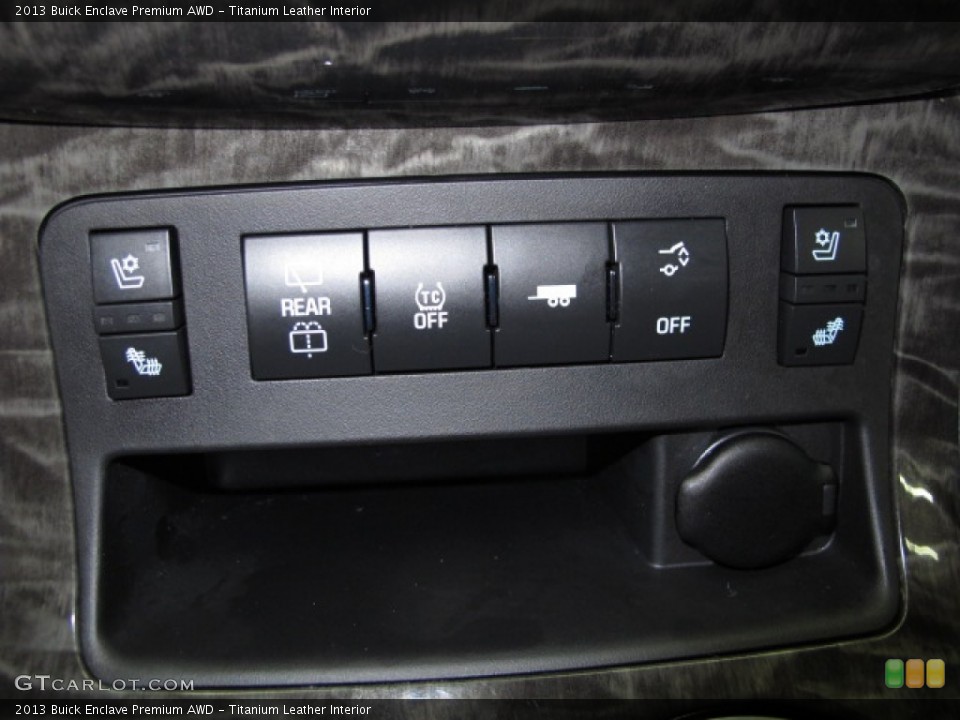 Titanium Leather Interior Controls for the 2013 Buick Enclave Premium AWD #87181158