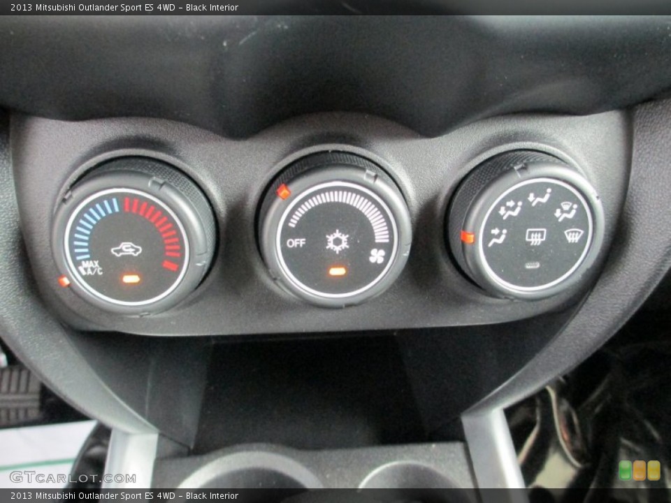 Black Interior Controls for the 2013 Mitsubishi Outlander Sport ES 4WD #87181422