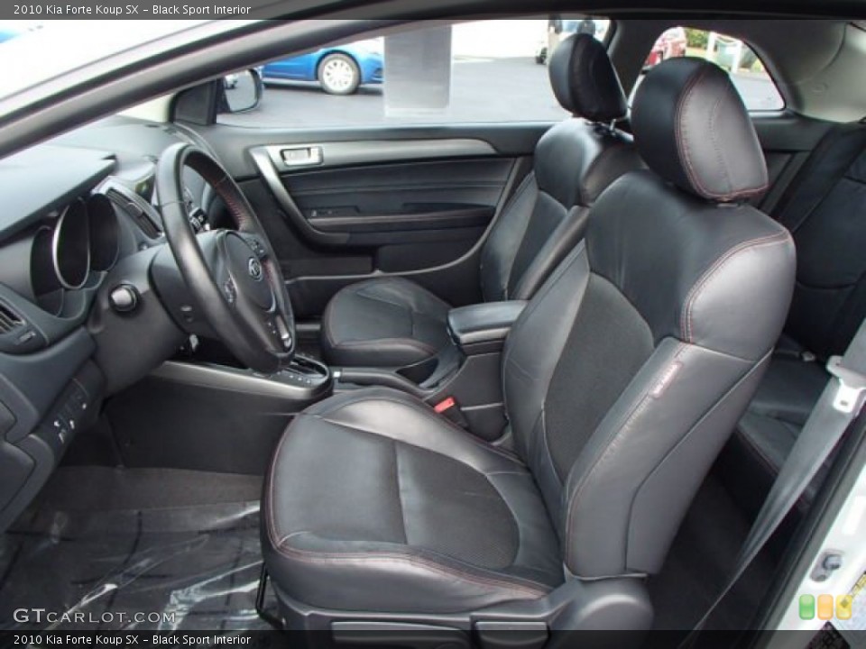 Black Sport Interior Photo for the 2010 Kia Forte Koup SX #87184335