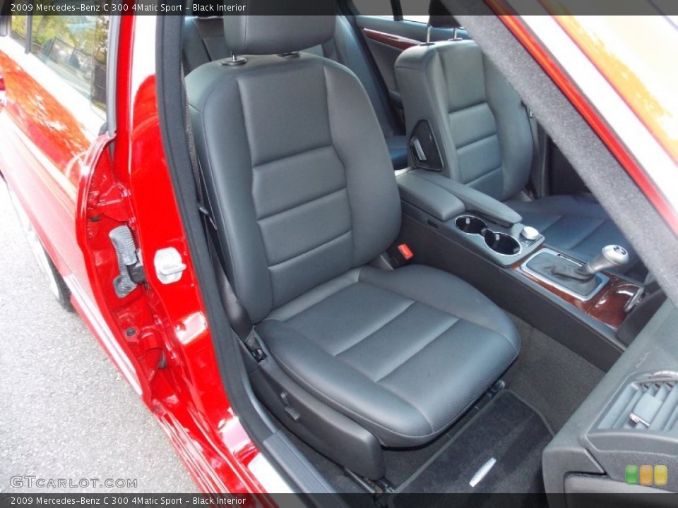 Black Interior Front Seat for the 2009 Mercedes-Benz C 300 4Matic Sport #87184440