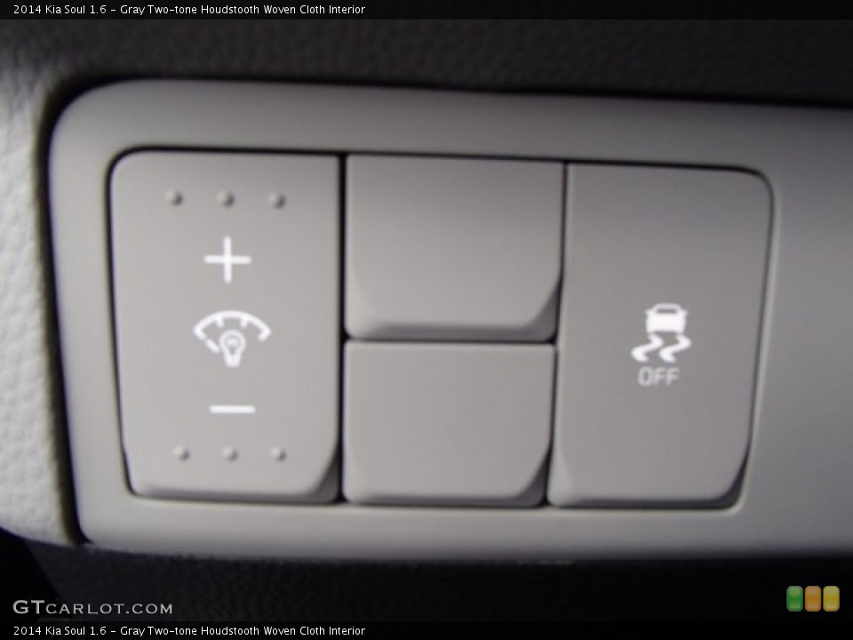 Gray Two-tone Houdstooth Woven Cloth Interior Controls for the 2014 Kia Soul 1.6 #87186000