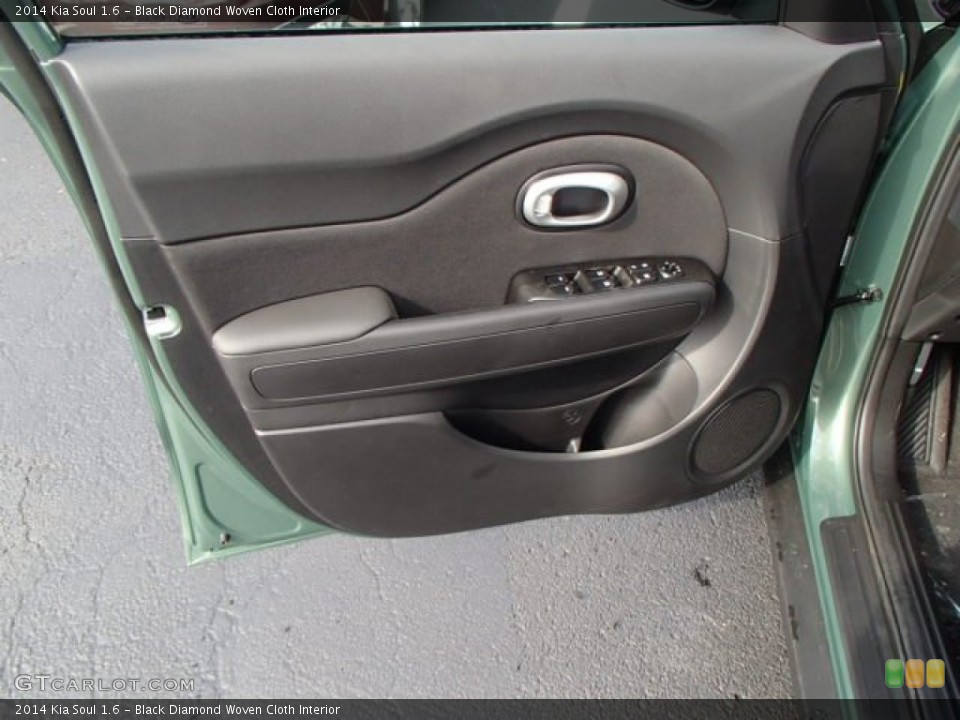 Black Diamond Woven Cloth Interior Door Panel for the 2014 Kia Soul 1.6 #87186288