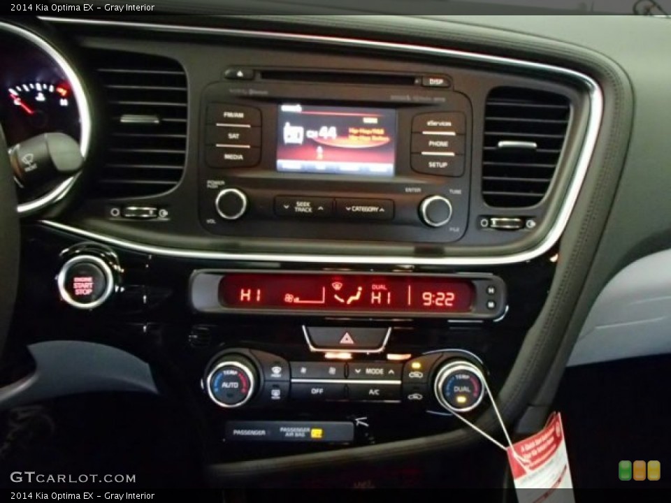 Gray Interior Controls for the 2014 Kia Optima EX #87186903