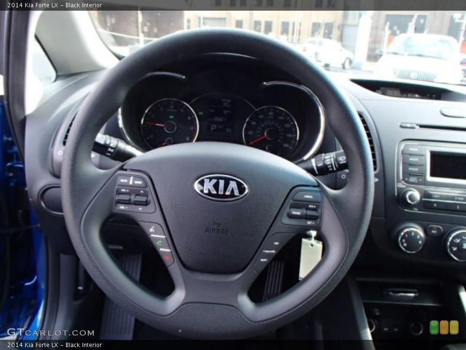 Black Interior Steering Wheel for the 2014 Kia Forte LX #87187437