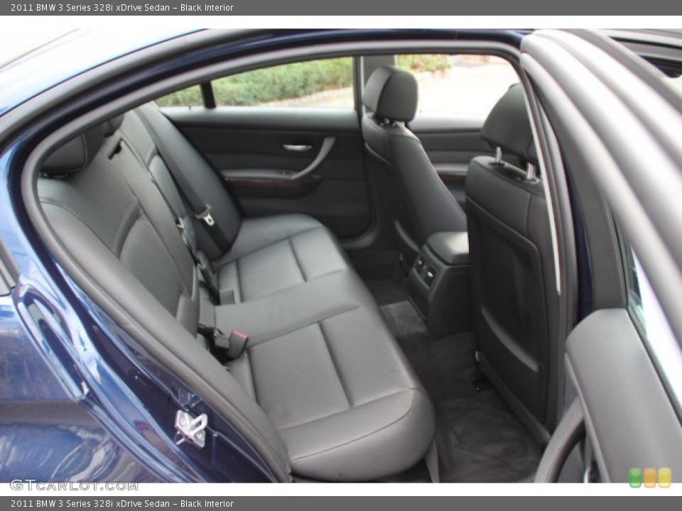 Black Interior Rear Seat for the 2011 BMW 3 Series 328i xDrive Sedan #87188465