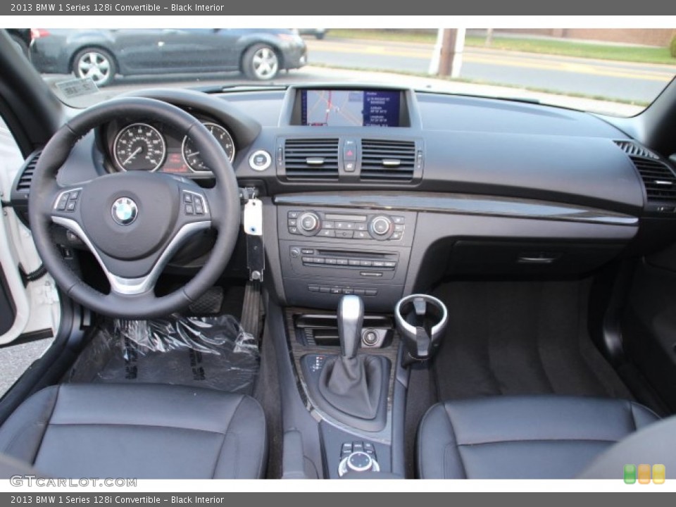 Black Interior Dashboard for the 2013 BMW 1 Series 128i Convertible #87191925