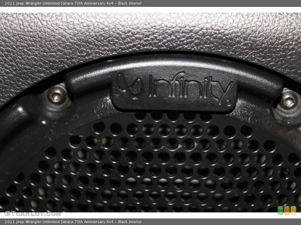 Black Interior Audio System for the 2011 Jeep Wrangler Unlimited Sahara 70th Anniversary 4x4 #87193720