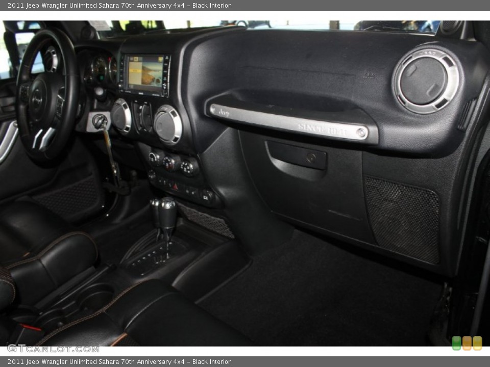 Black Interior Dashboard for the 2011 Jeep Wrangler Unlimited Sahara 70th Anniversary 4x4 #87193836