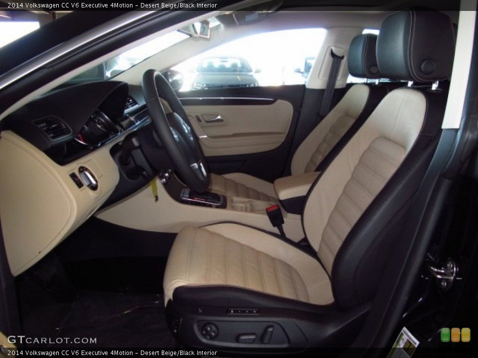 Desert Beige/Black Interior Photo for the 2014 Volkswagen CC V6 Executive 4Motion #87194595
