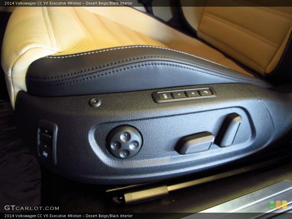Desert Beige/Black Interior Front Seat for the 2014 Volkswagen CC V6 Executive 4Motion #87194904