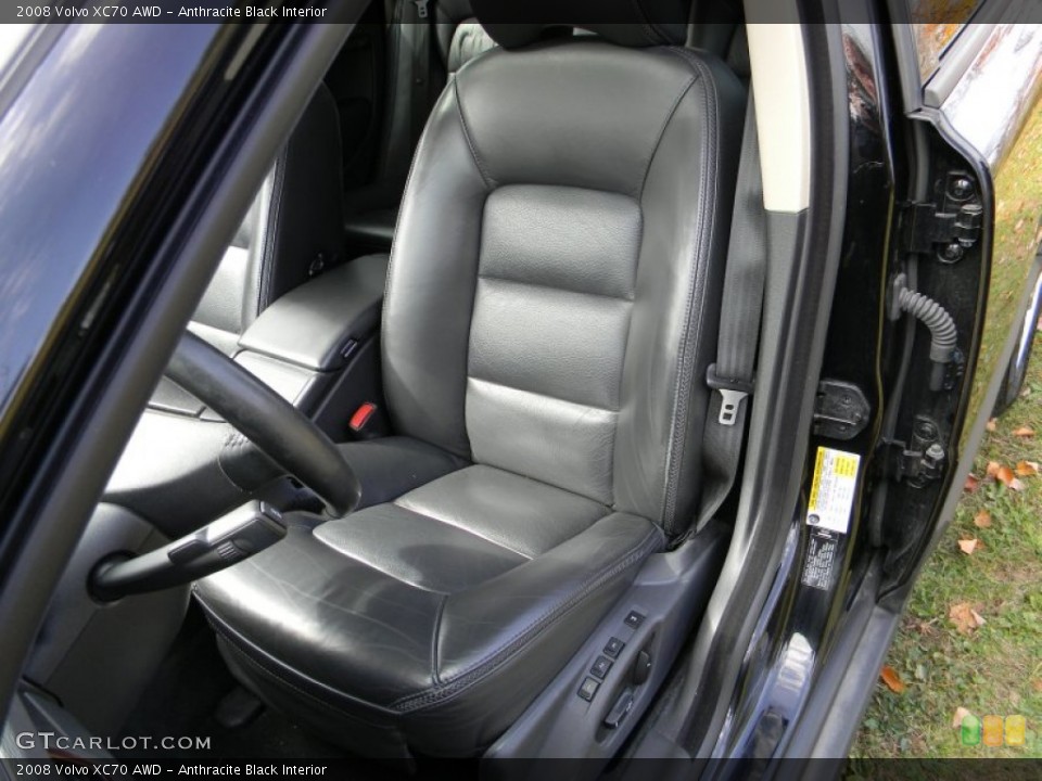 Anthracite Black Interior Front Seat for the 2008 Volvo XC70 AWD #87195576