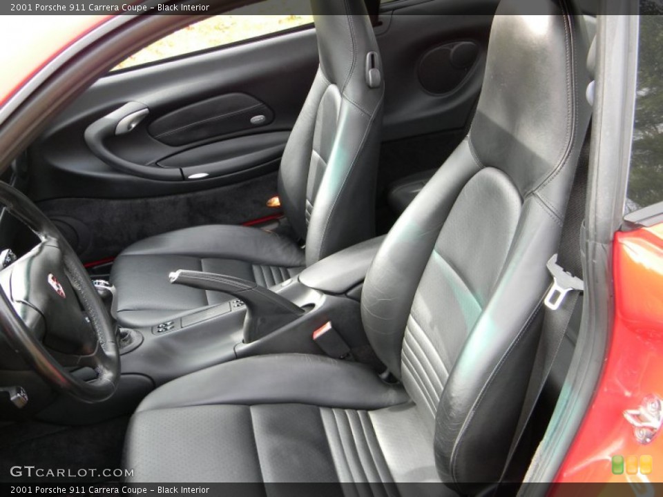 Black Interior Front Seat for the 2001 Porsche 911 Carrera Coupe #87196938