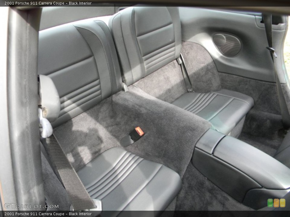 Black Interior Rear Seat for the 2001 Porsche 911 Carrera Coupe #87197028
