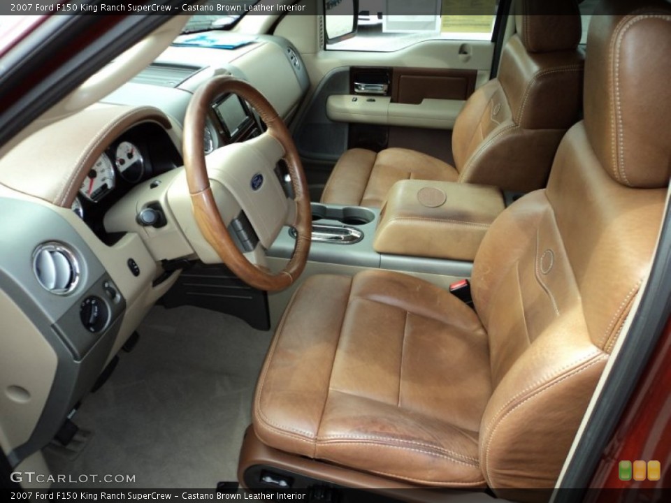 Castano Brown Leather Interior Photo for the 2007 Ford F150 King Ranch SuperCrew #87200826