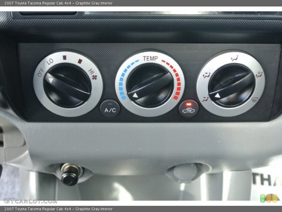 Graphite Gray Interior Controls for the 2007 Toyota Tacoma Regular Cab 4x4 #87201681