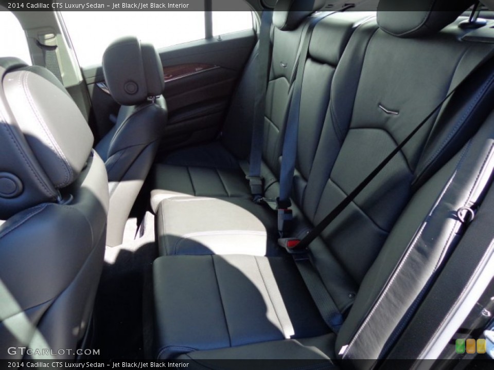 Jet Black/Jet Black Interior Rear Seat for the 2014 Cadillac CTS Luxury Sedan #87205548