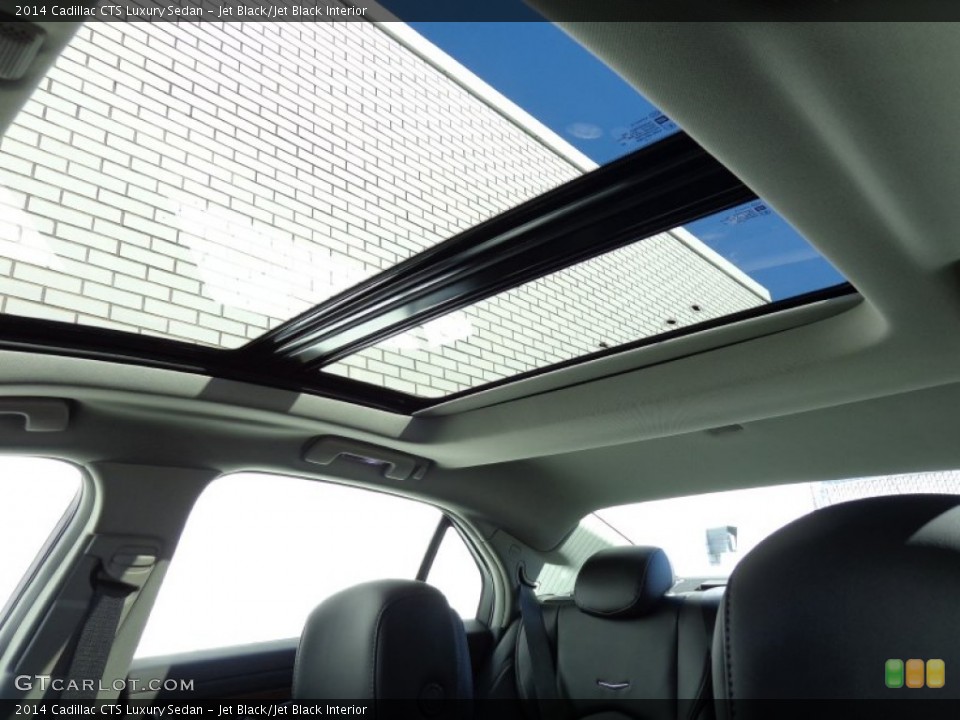 Jet Black/Jet Black Interior Sunroof for the 2014 Cadillac CTS Luxury Sedan #87205644