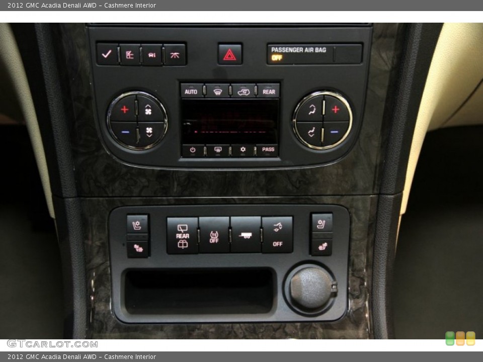 Cashmere Interior Controls for the 2012 GMC Acadia Denali AWD #87206676