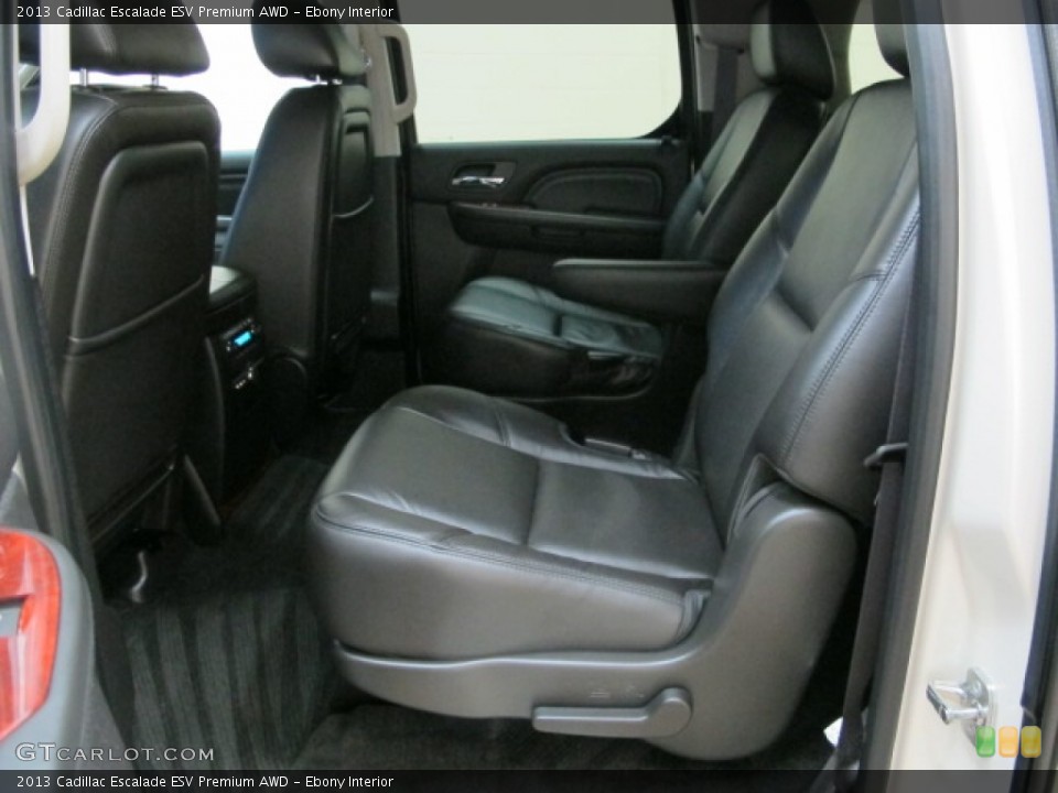Ebony Interior Rear Seat for the 2013 Cadillac Escalade ESV Premium AWD #87209565