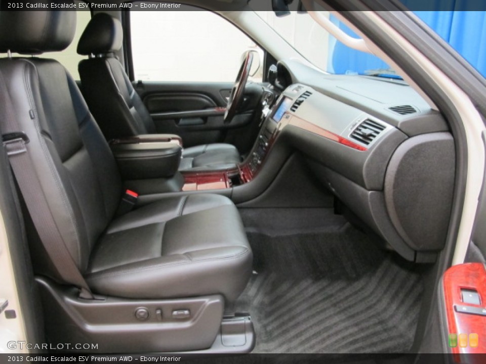 Ebony Interior Front Seat for the 2013 Cadillac Escalade ESV Premium AWD #87209703