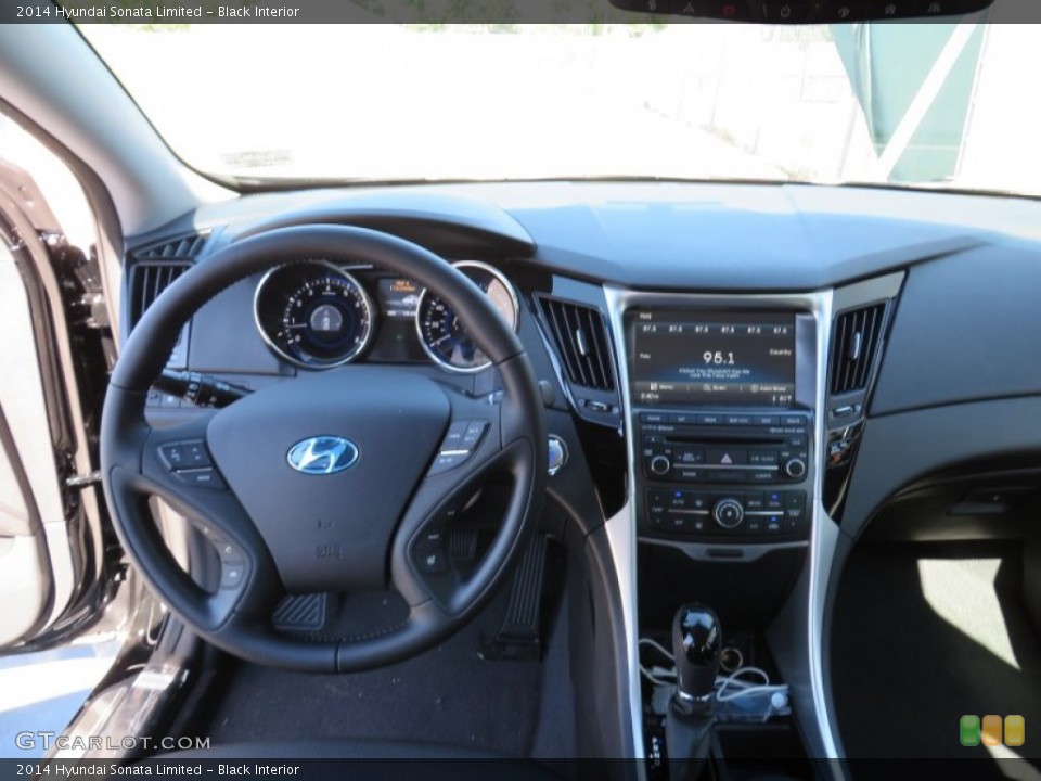 Black Interior Dashboard for the 2014 Hyundai Sonata Limited #87209741