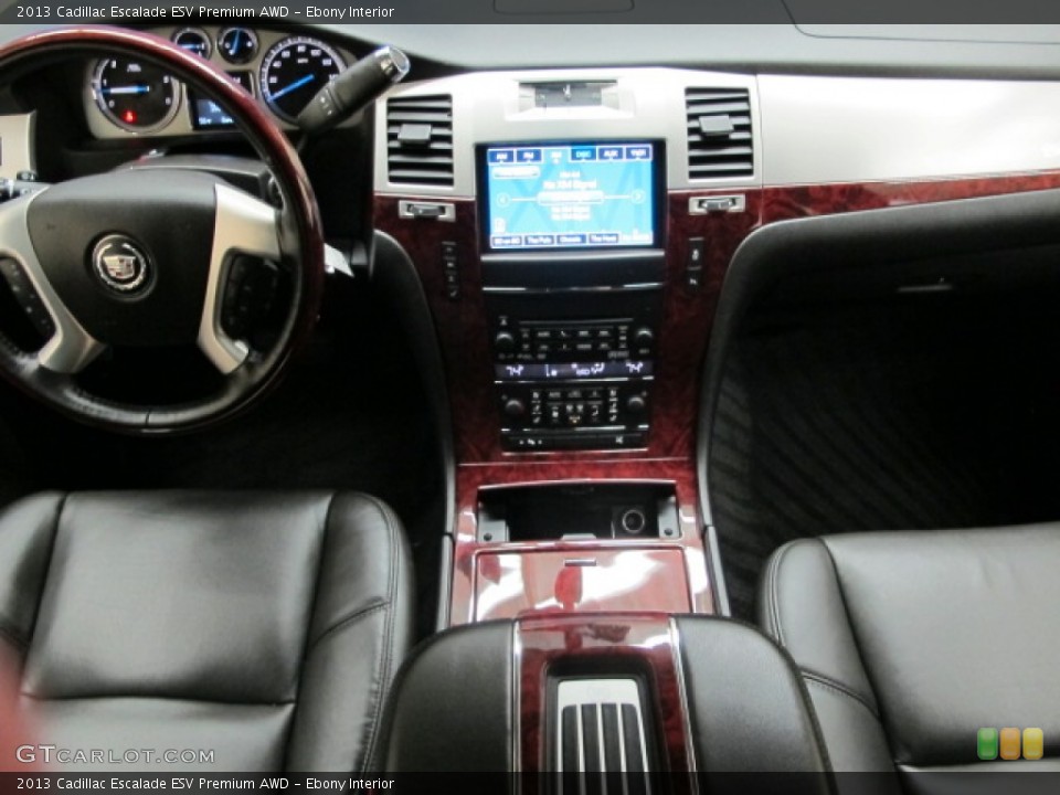 Ebony Interior Dashboard for the 2013 Cadillac Escalade ESV Premium AWD #87209778