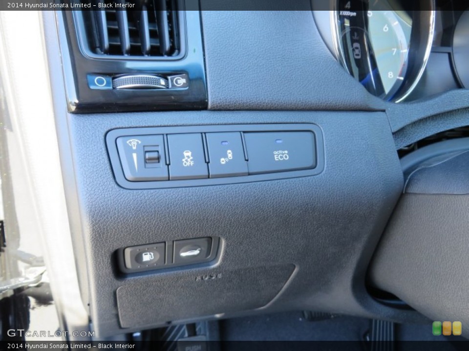 Black Interior Controls for the 2014 Hyundai Sonata Limited #87209850