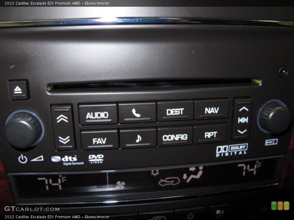 Ebony Interior Controls for the 2013 Cadillac Escalade ESV Premium AWD #87209868