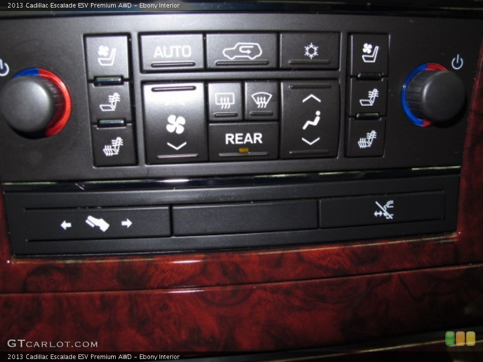 Ebony Interior Controls for the 2013 Cadillac Escalade ESV Premium AWD #87209892