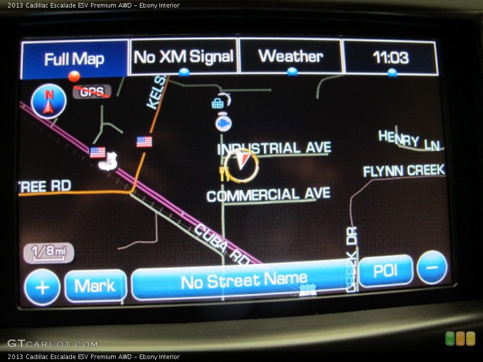 Ebony Interior Navigation for the 2013 Cadillac Escalade ESV Premium AWD #87209916