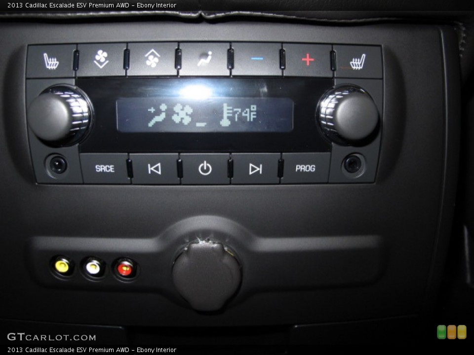 Ebony Interior Controls for the 2013 Cadillac Escalade ESV Premium AWD #87210037