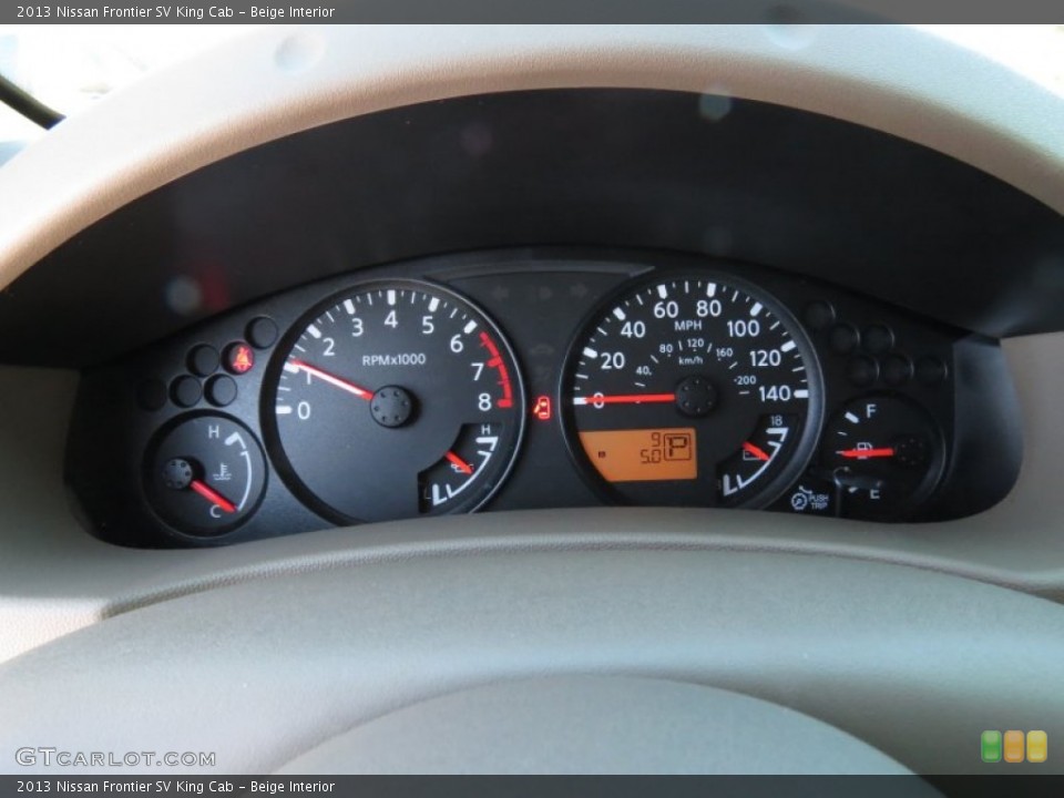Beige Interior Gauges for the 2013 Nissan Frontier SV King Cab #87213405