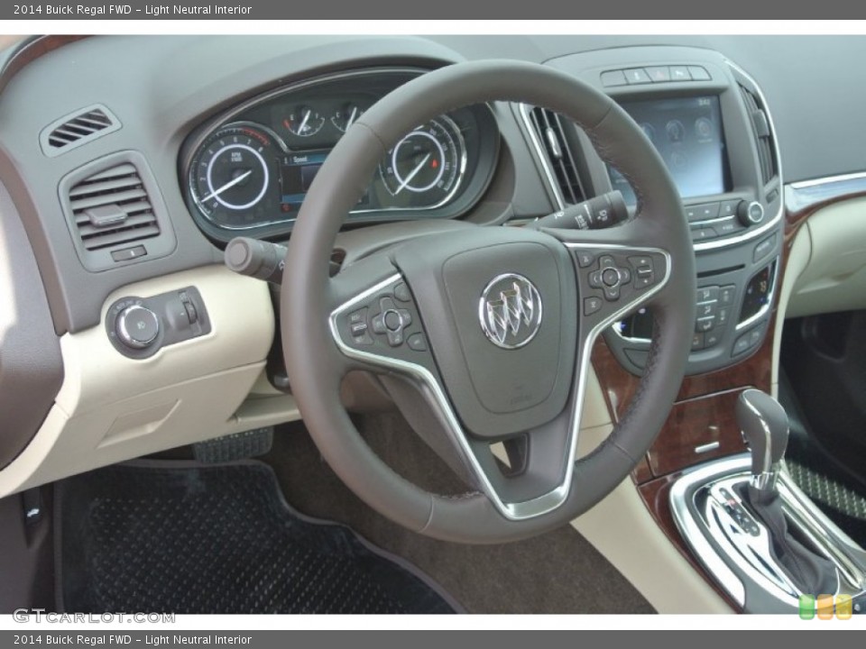 Light Neutral Interior Steering Wheel for the 2014 Buick Regal FWD #87217374