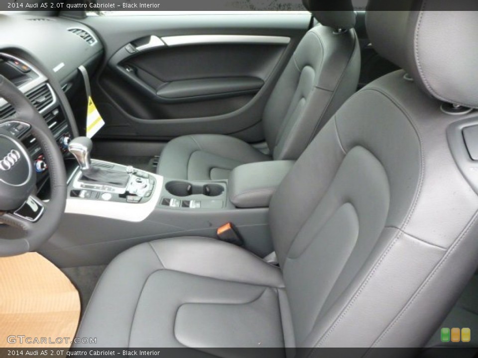 Black Interior Front Seat for the 2014 Audi A5 2.0T quattro Cabriolet #87217808