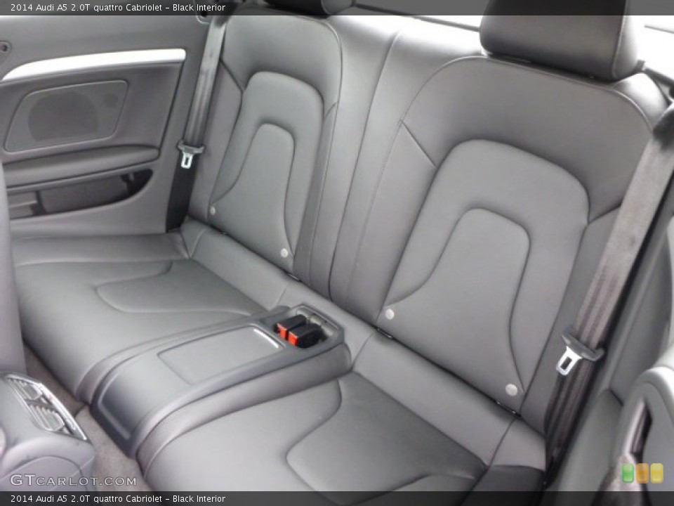 Black Interior Rear Seat for the 2014 Audi A5 2.0T quattro Cabriolet #87217827