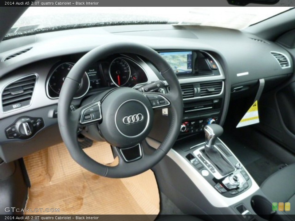 Black Interior Dashboard for the 2014 Audi A5 2.0T quattro Cabriolet #87217848