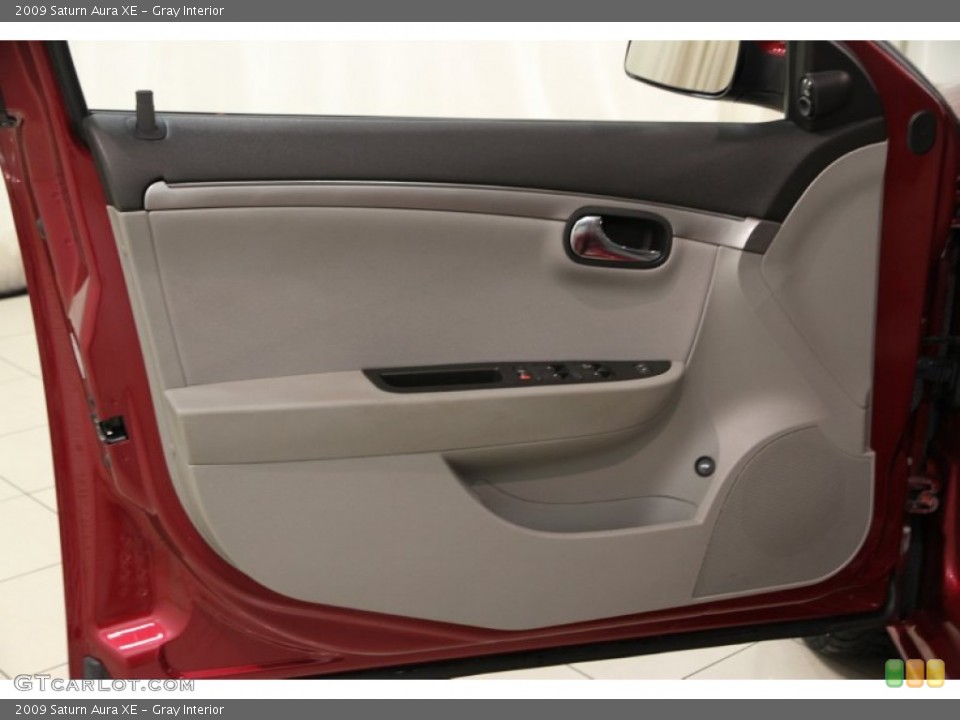Gray Interior Door Panel for the 2009 Saturn Aura XE #87218058