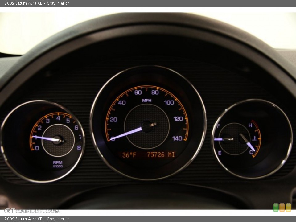 Gray Interior Gauges for the 2009 Saturn Aura XE #87218127