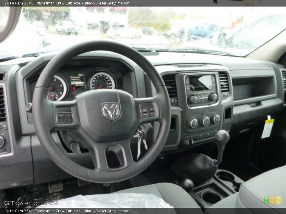 Black/Diesel Gray Interior Dashboard for the 2014 Ram 3500 Tradesman Crew Cab 4x4 #87219759