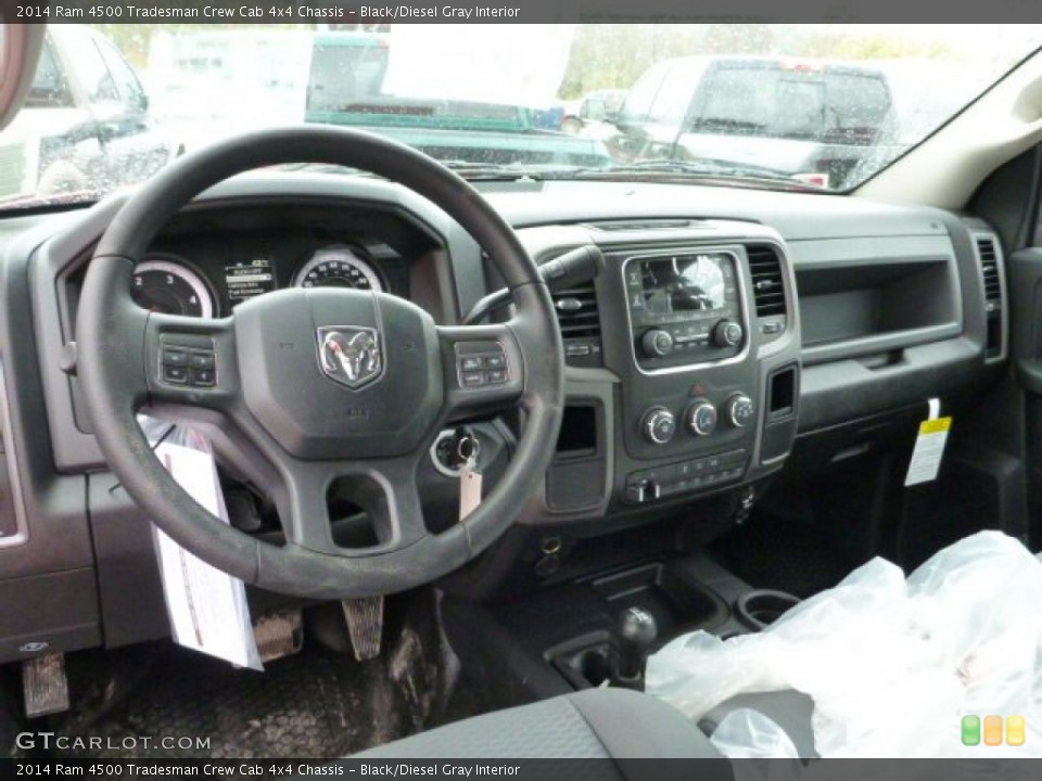 Black/Diesel Gray Interior Dashboard for the 2014 Ram 4500 Tradesman Crew Cab 4x4 Chassis #87220134