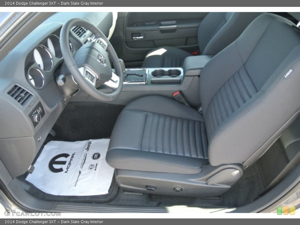 Dark Slate Gray Interior Front Seat for the 2014 Dodge Challenger SXT #87222120
