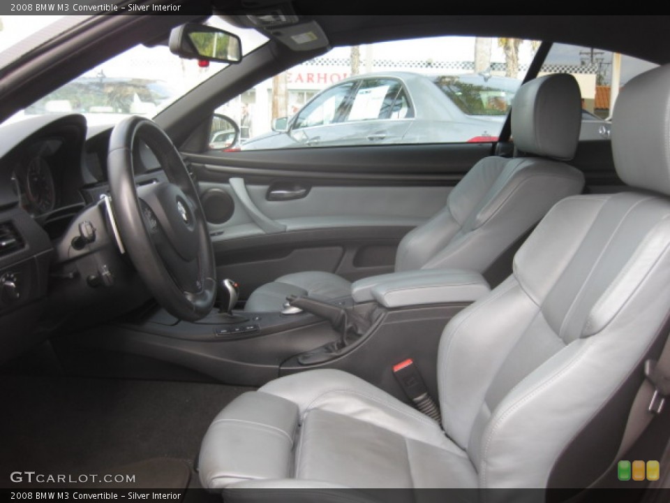 Silver Interior Front Seat for the 2008 BMW M3 Convertible #87222237