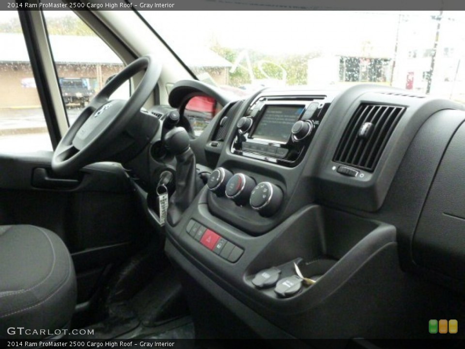 Gray Interior Dashboard for the 2014 Ram ProMaster 2500 Cargo High Roof #87222527