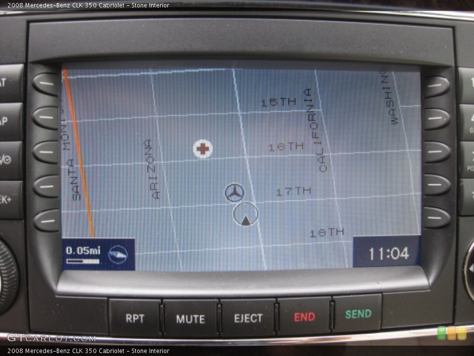 Stone Interior Navigation for the 2008 Mercedes-Benz CLK 350 Cabriolet #87222616