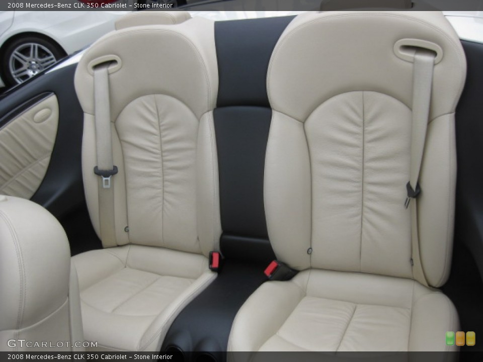 Stone Interior Rear Seat for the 2008 Mercedes-Benz CLK 350 Cabriolet #87222672