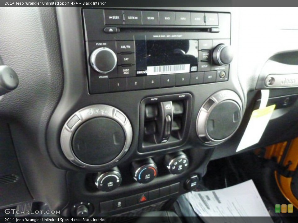 Black Interior Controls for the 2014 Jeep Wrangler Unlimited Sport 4x4 #87223389