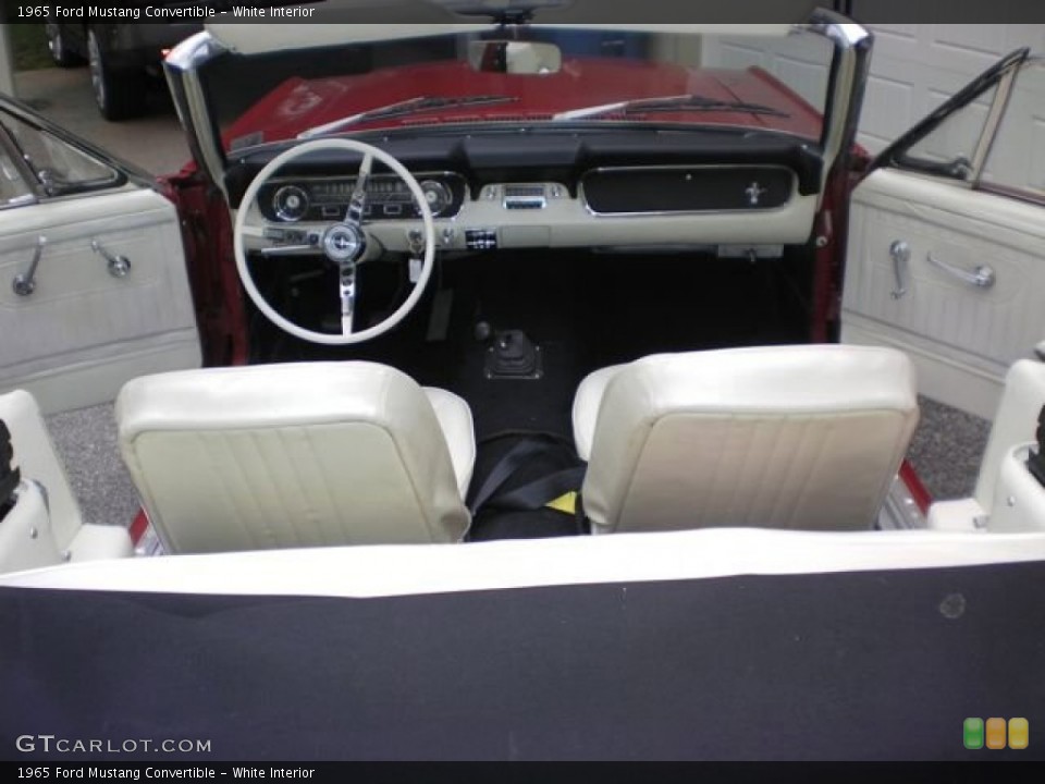 White Interior Dashboard for the 1965 Ford Mustang Convertible #87225612