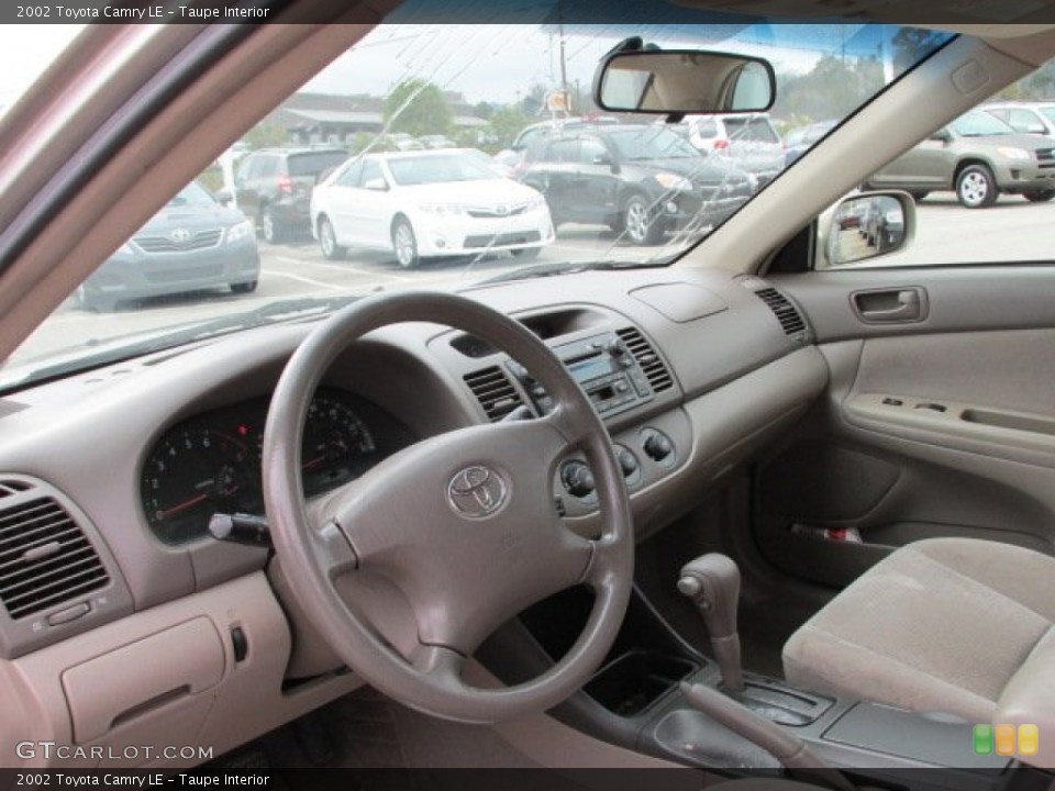 Taupe Interior Dashboard for the 2002 Toyota Camry LE #87227877